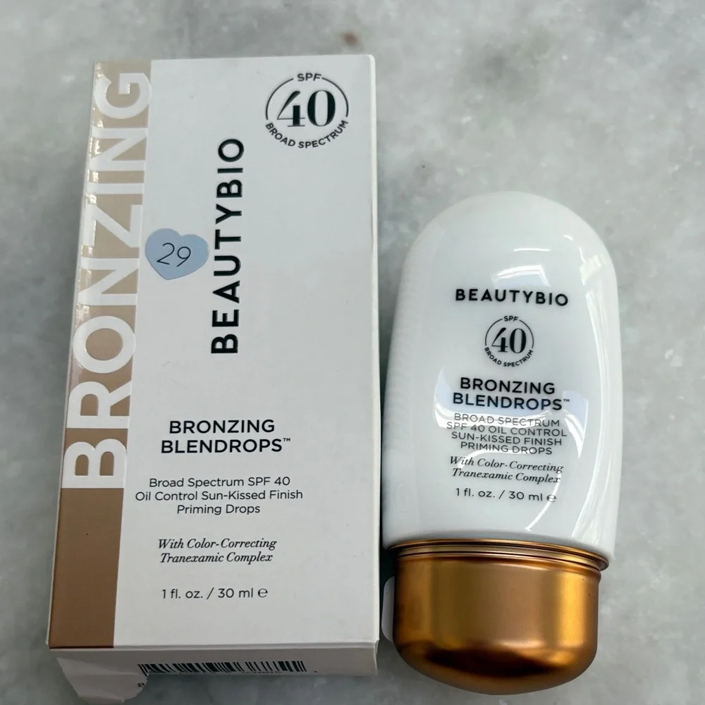 NEW BeautyBio Bronzing Blendrops Broad Spectrum SPF 40 Oil Control  Sun-Kissed